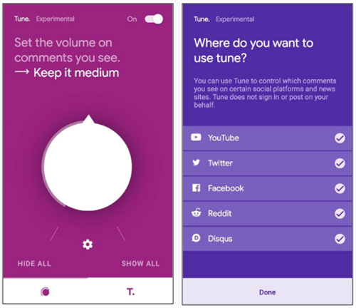 screenshot of Tune 