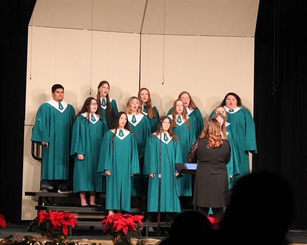 HS Choir Singing at Concert